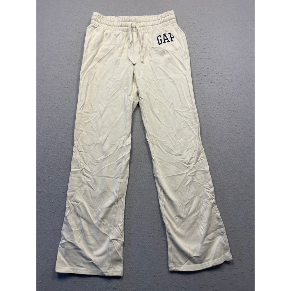GAP Sweatpants Cotton Blend Cream Off White XS Womens